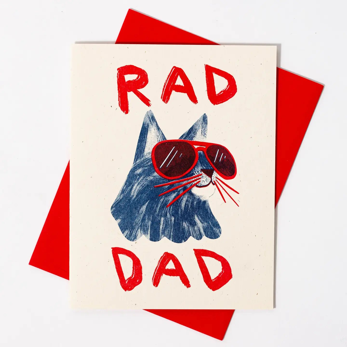 Bromstad Printing Co. - Risograph Vaderdagskaart 'Rad Dad' A2