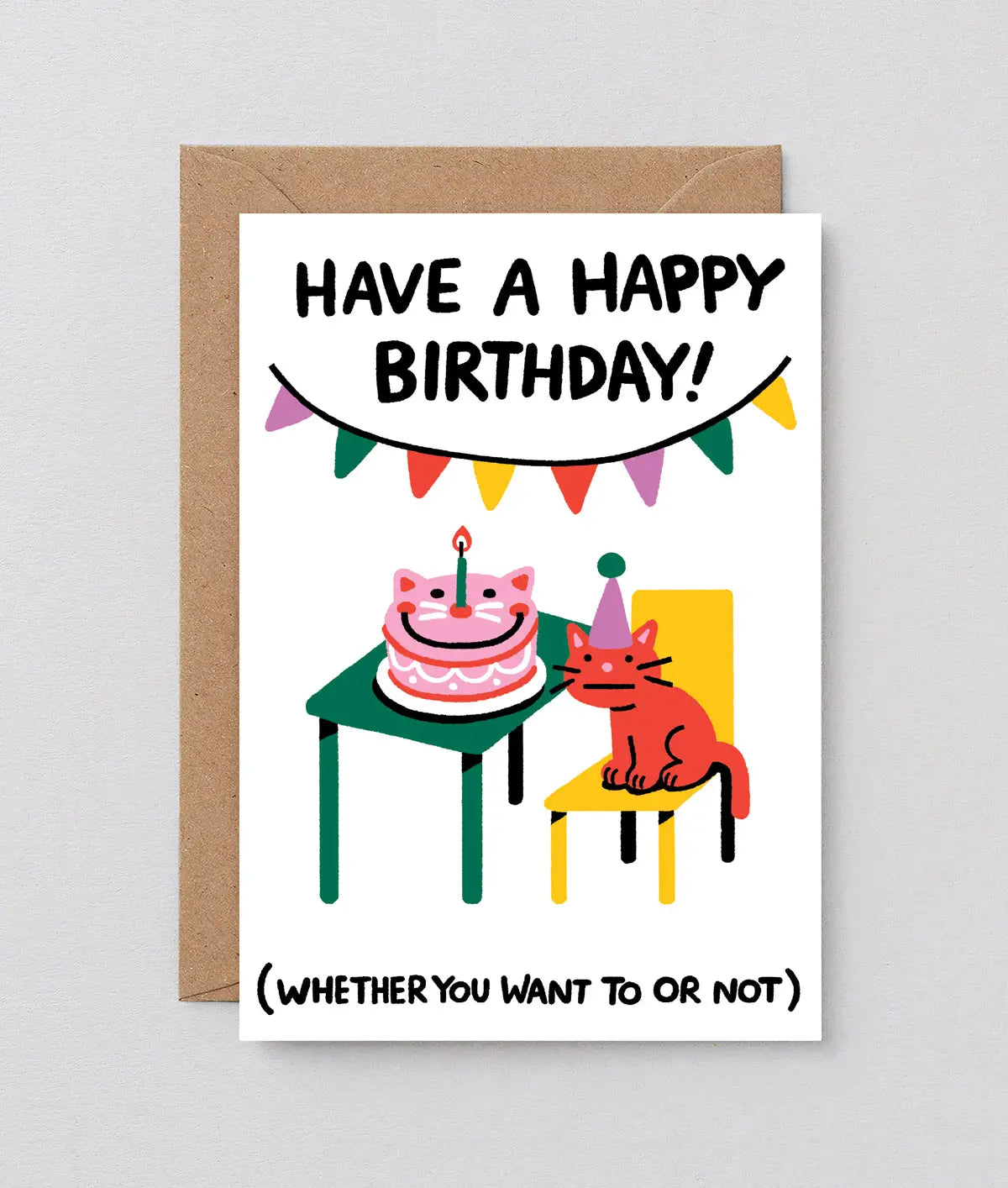 Wrap - Greeting card 'Have a happy birthday' 