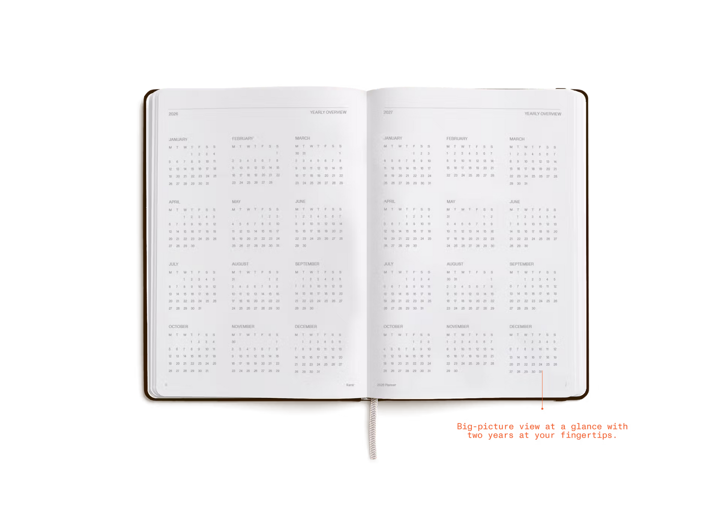 Karst 2026 Weekly Planner - A5 Espresso