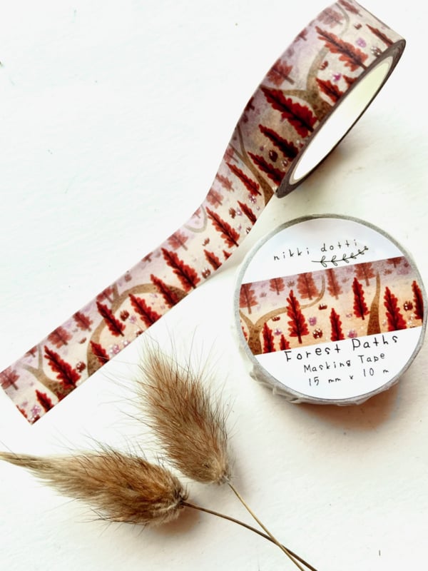 Nikki Dotti Washi Tape - Forest Paths