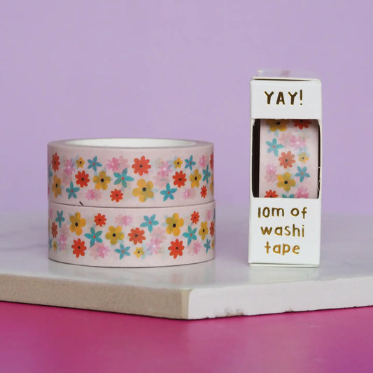 Washi Tape Ditsy Flowers - Nutmeg and Arlo