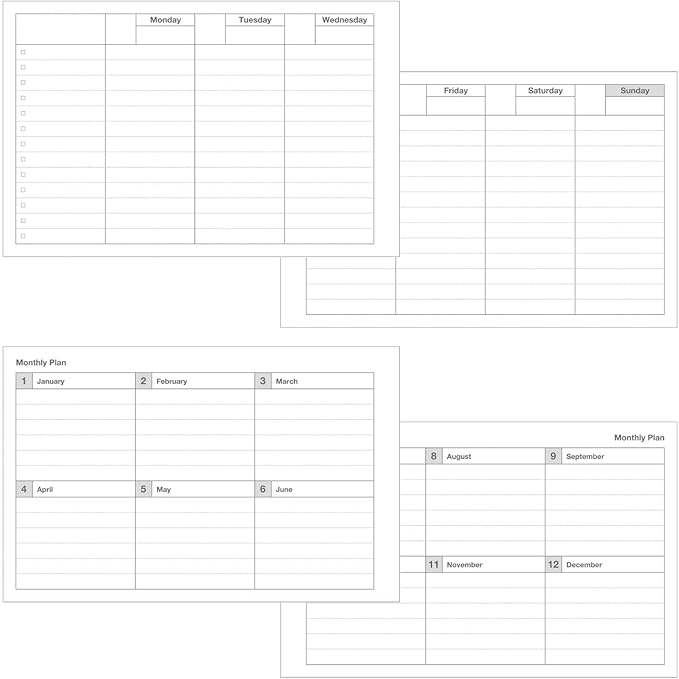 Mark's Inc. Days – Dayfree A6 Wochenplaner