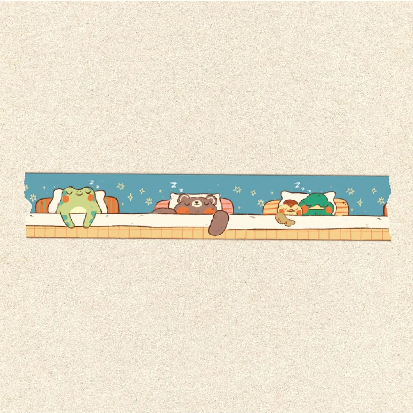 Bloemkolie Washi Tape - Snoozy Friends