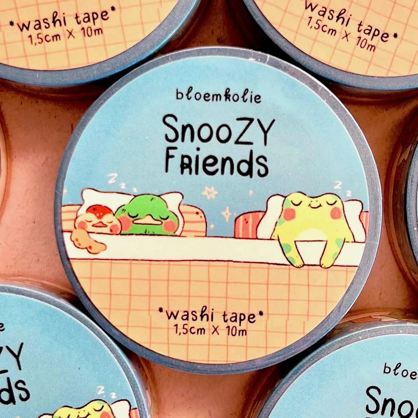 Bloemkolie Washi Tape - Snoozy Friends