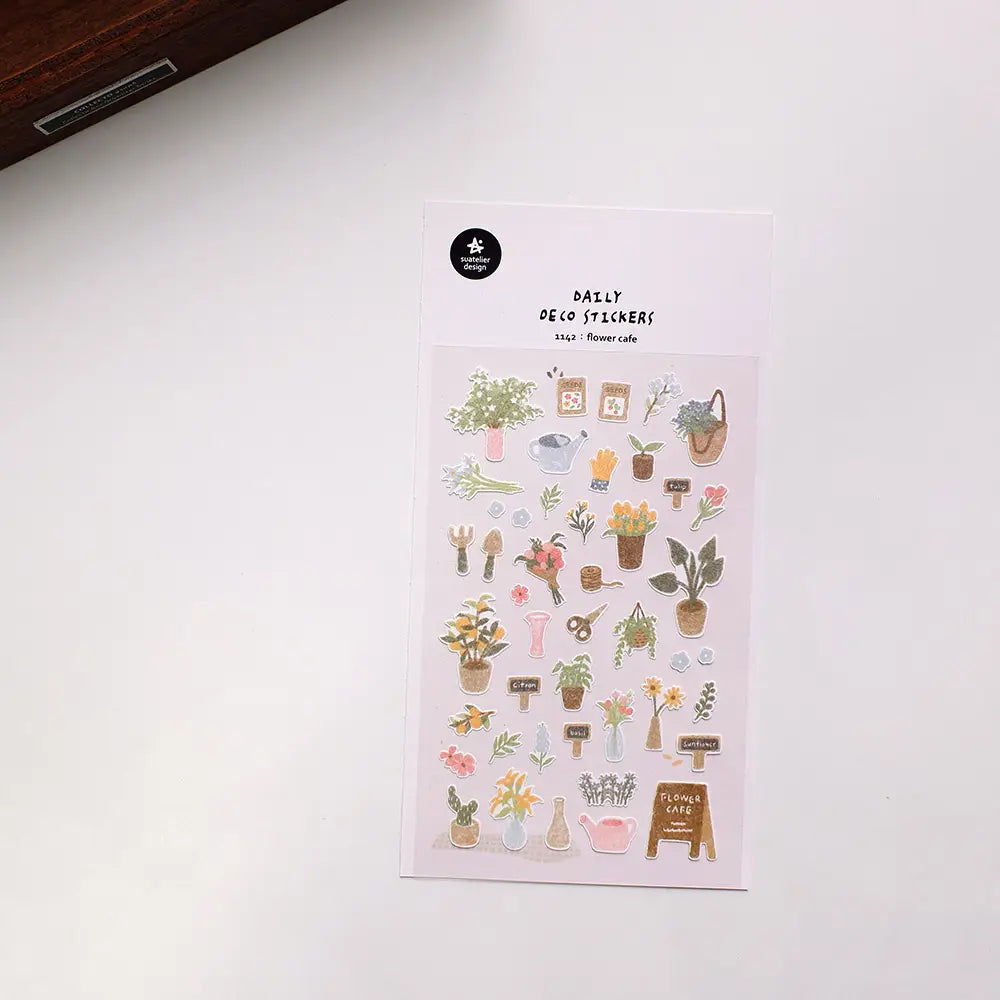 Suatelier Design - Stickers 'Flower Cafe'