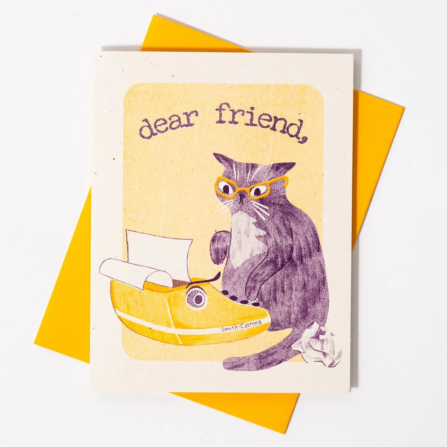 Bromstad Printing Co. - Risograph Wenskaart 'Dear Friend' A2