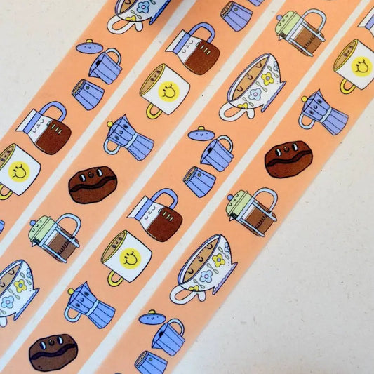 Bloemkolie Washi Tape - Coffee