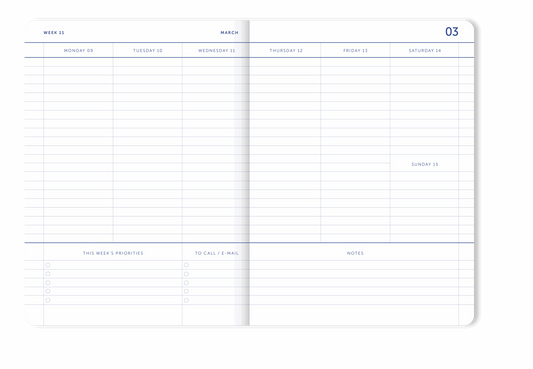 A-Journal Agenda - Olive Green 2026