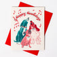 Bromstad Printing Co. - Risograph Kerstkaart 'Happy Howlidays Dogs' A2