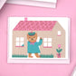The Printed Peanut Stationery - Little House A7 Mini Wenskaart