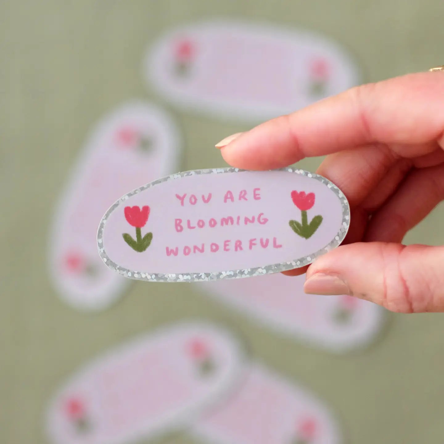 Sticker Holografisch You are Blooming Wonderful - Claire Paul
