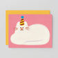 Wrap Wenskaart - 'Birthday Cat'