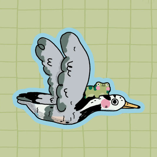 Bloemkolie Sticker Vinyl - Flying Frog