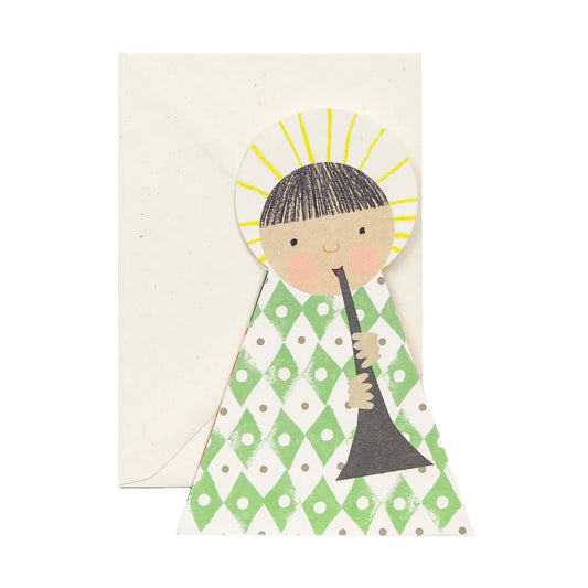 Hadley Kerst Uitklapkaart - Green Angel