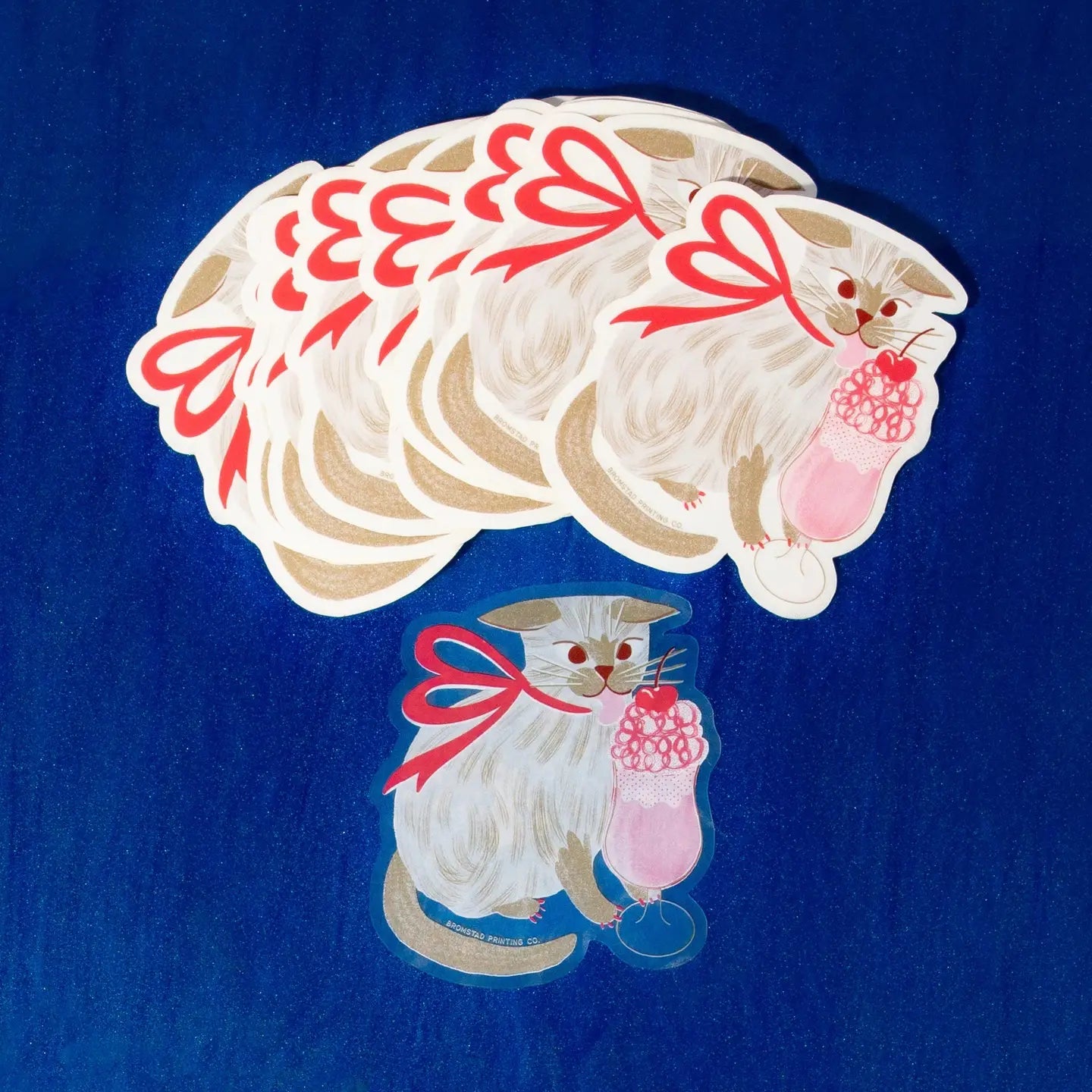Sticker Milkshake Cat - Bromstad Printing Co.