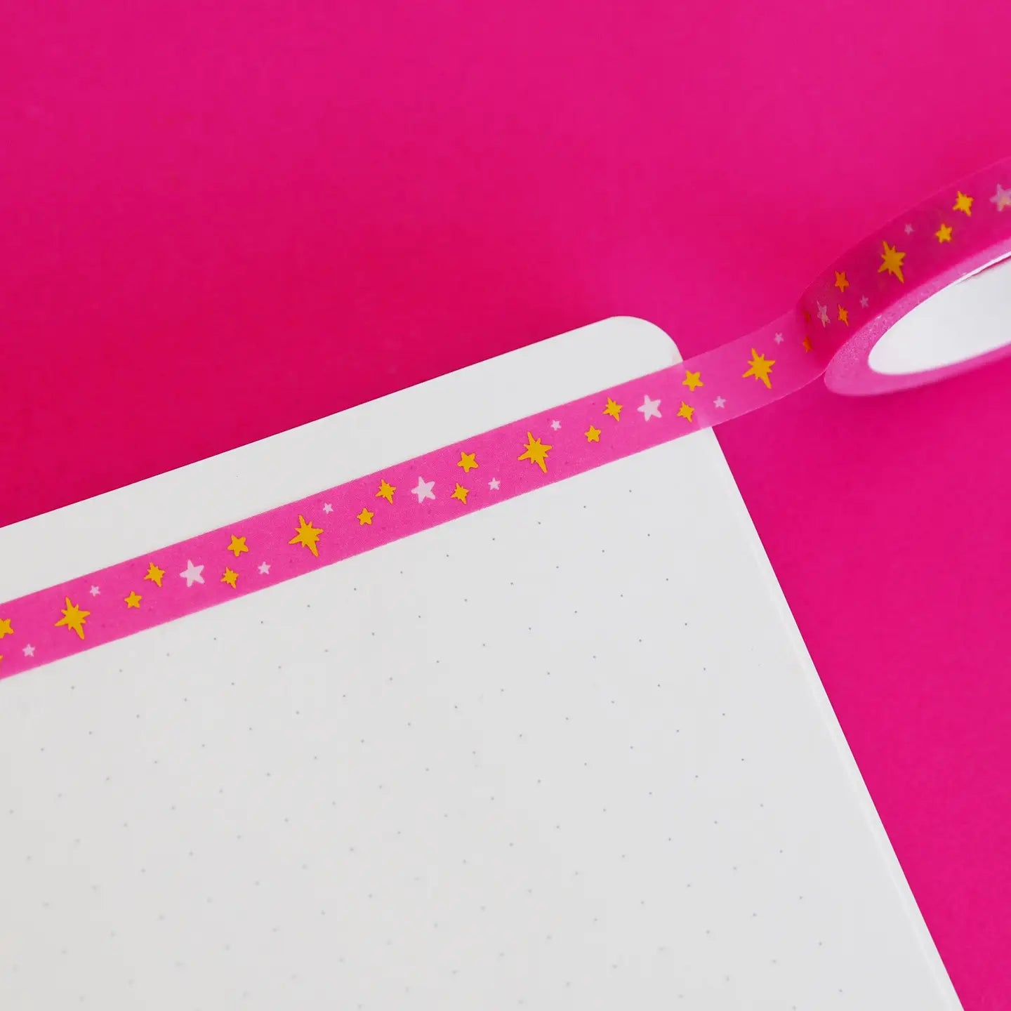 Nutmeg and Arlo Washi Tape - Pink Stars (smal)