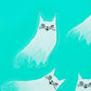 Bromstad Printing Co. 'Ghost Cat' - Clear Sticker