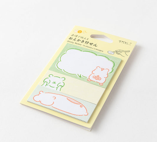Sticky Notes Drawing Hamster - Midori