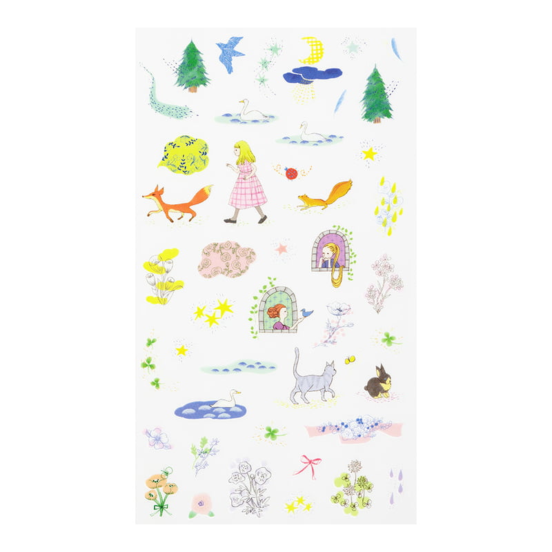 Midori Glossy Transfer Stickers Monster - Storybook