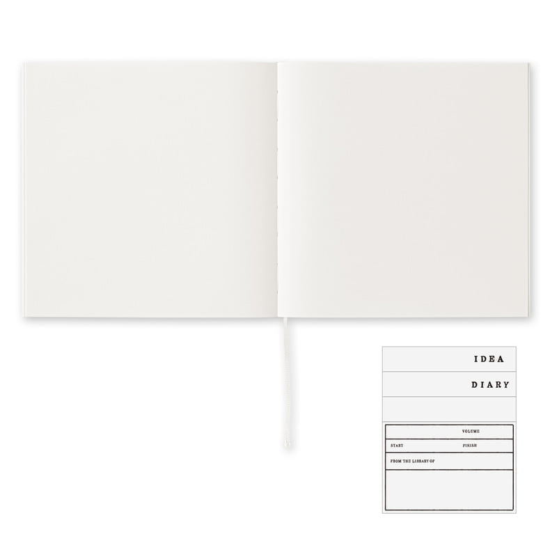 Midori MD - Notebook Cotton Square (blanco)