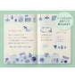 Midori Yuru Log Stickers - Blue Nordic (2 vellen)