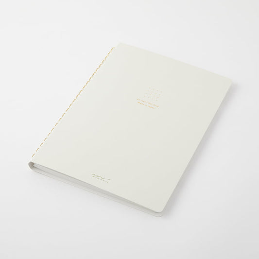 Notitieboek Midori Ring - Color Dot Grid White