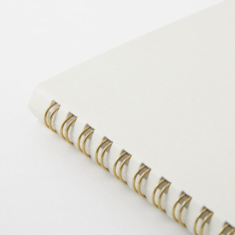 Midori Ring Notebook - Color Dot Grid White