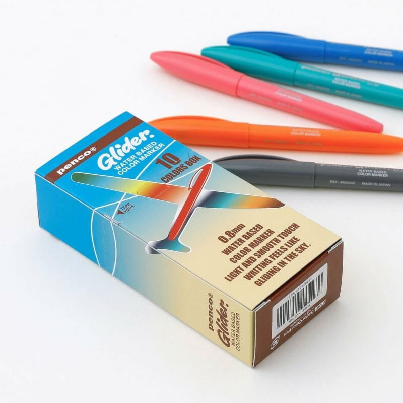 Penco Glider Colour Pen - 10 Set