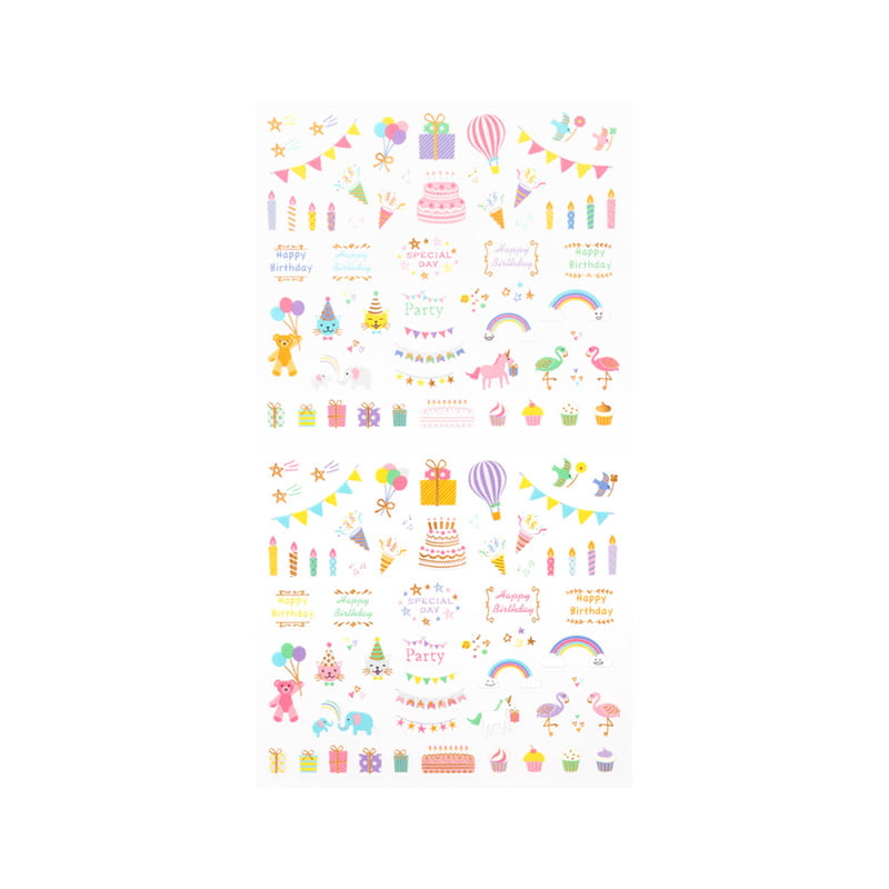 Midori Stickers - Birthday