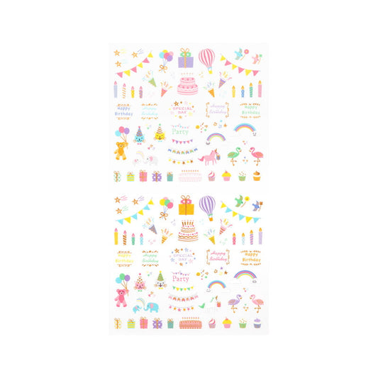 Midori Stickers - Birthday