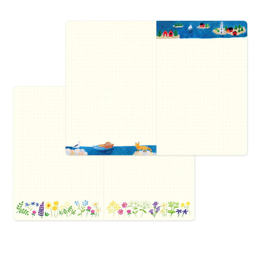 Notitieboek B6 Scandinavia - Midori Yuru Log