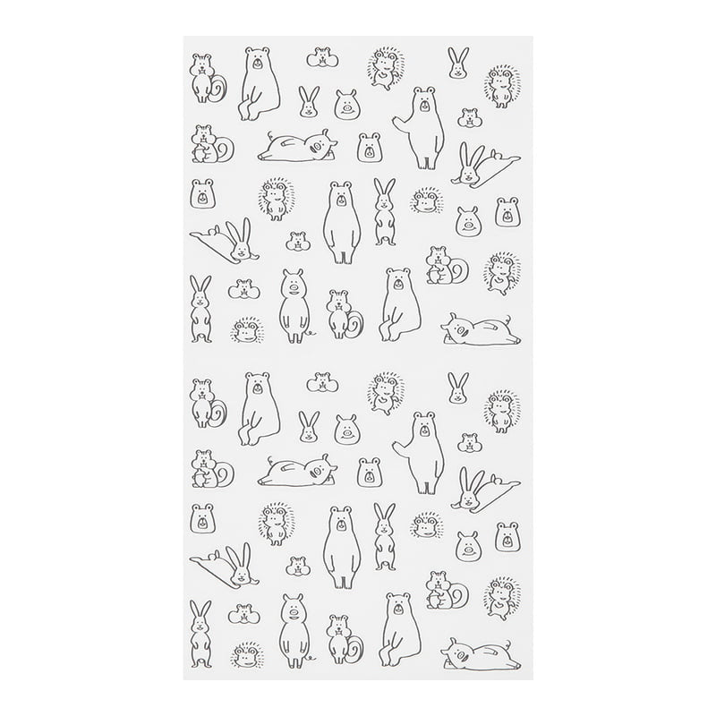 Midori Stickers - Chat Forest Animals