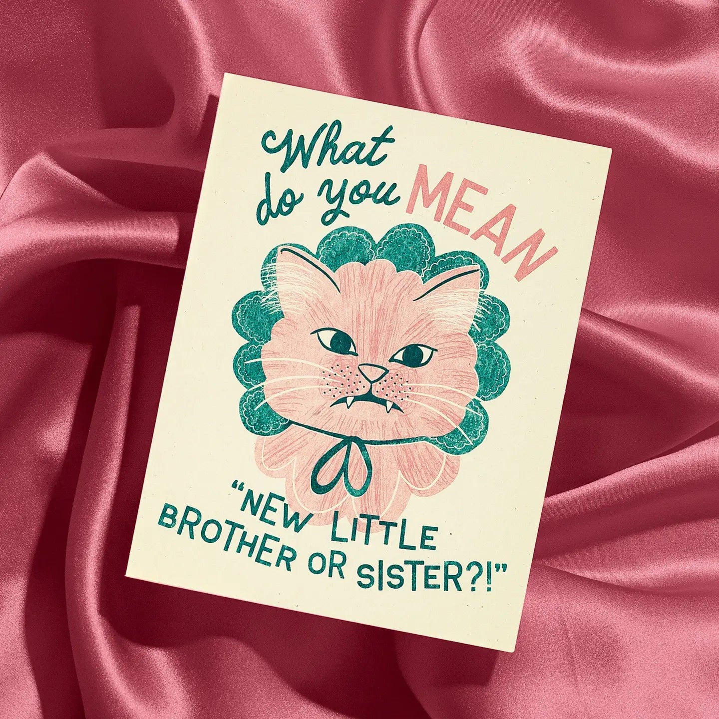 Bromstad Printing Co. - Risograph Geboortekaart 'New brother or sister'