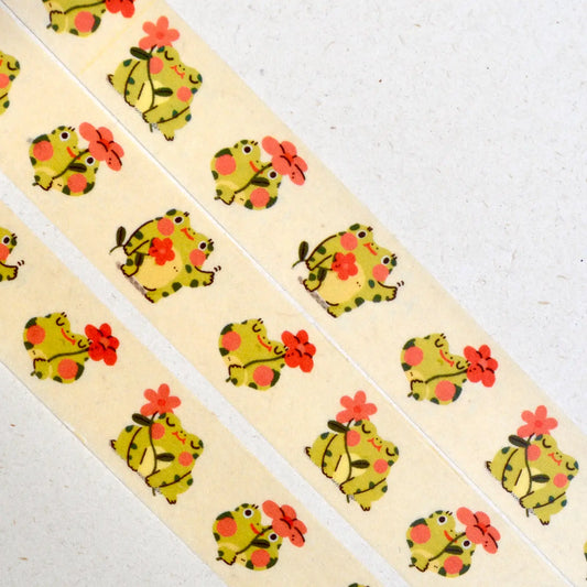 Cauliflower Washi Tape - Frog and flower