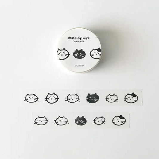 Suatelier Design Washi tape - Cats