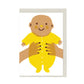 The Printed Peanut Stationery Geboortekaart - Yellow Baby A7