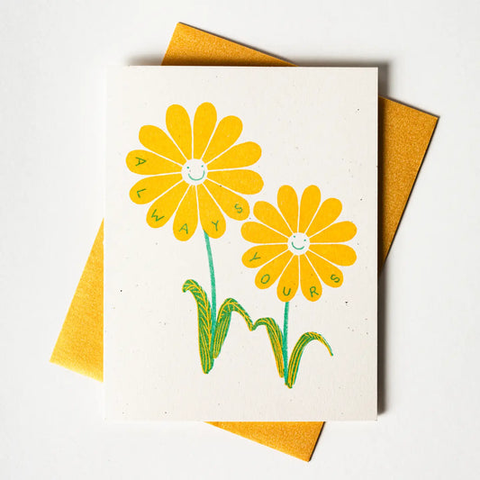 Bromstad Printing Co. - Risograph Wenskaart 'Always Yours'