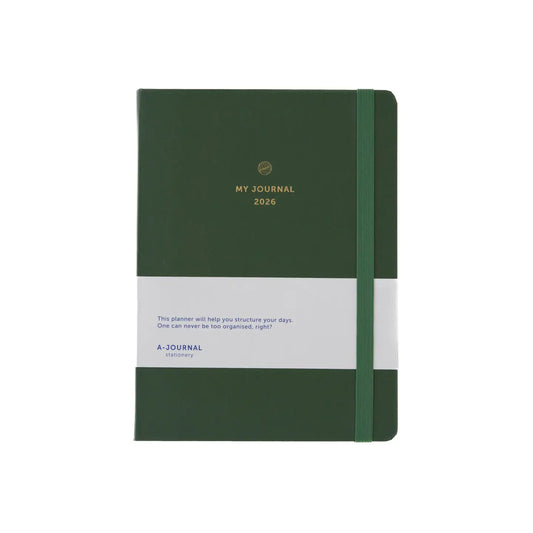 A-Journal Agenda - Olive Green 2026