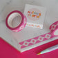 Washi Tape Roze Vloeiende Bloemen - Nutmeg and Arlo