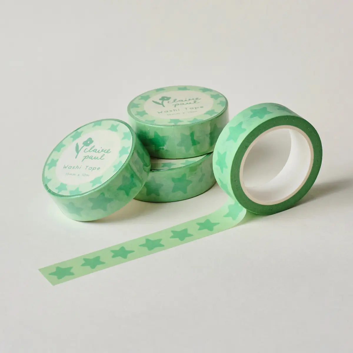 Claire Paul - Washi Tape 'Green Stars'