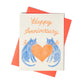 Jubileumkaart Katten met hart - Bromstad Printing Co.