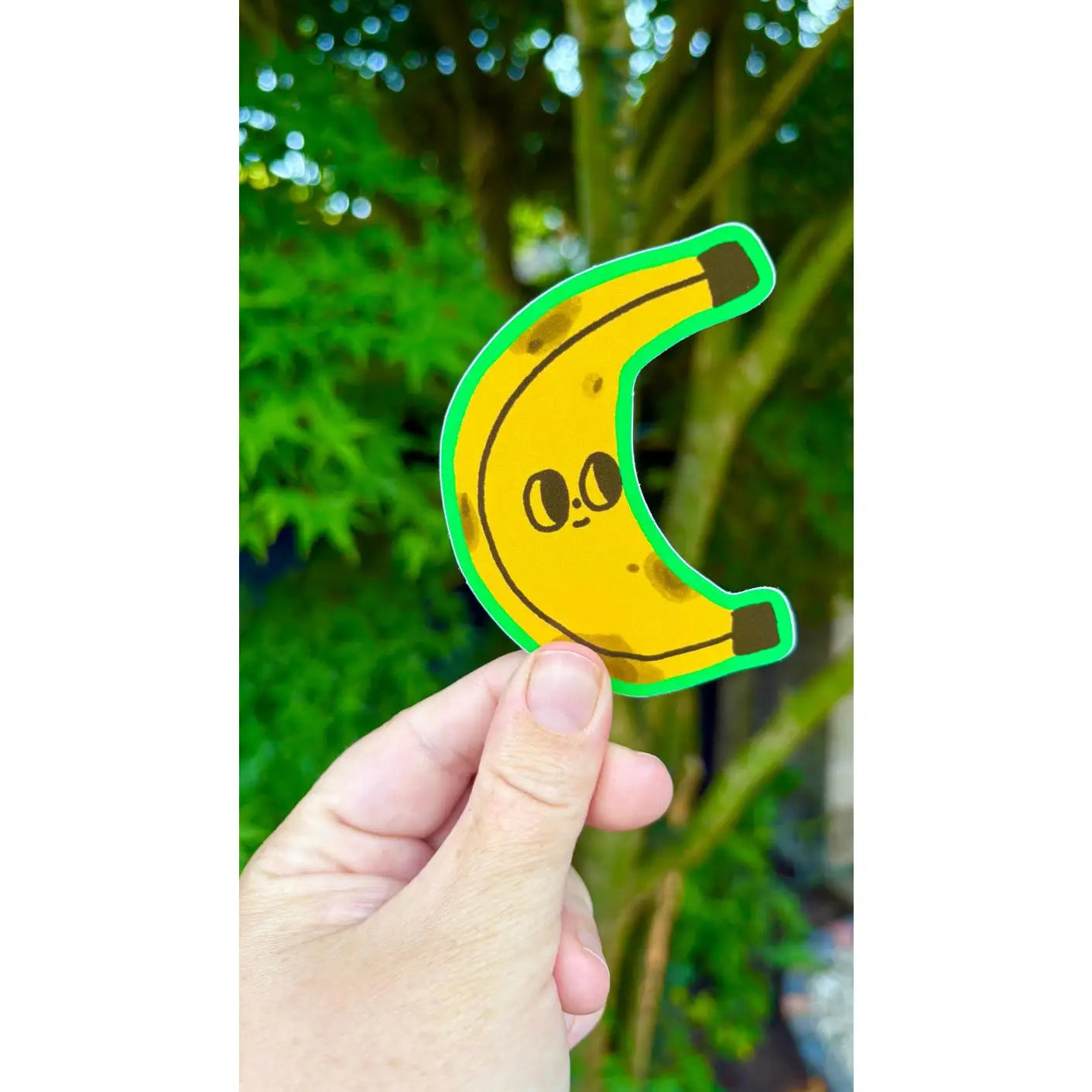 Vinyl sticker Banaan - Bloemkolie