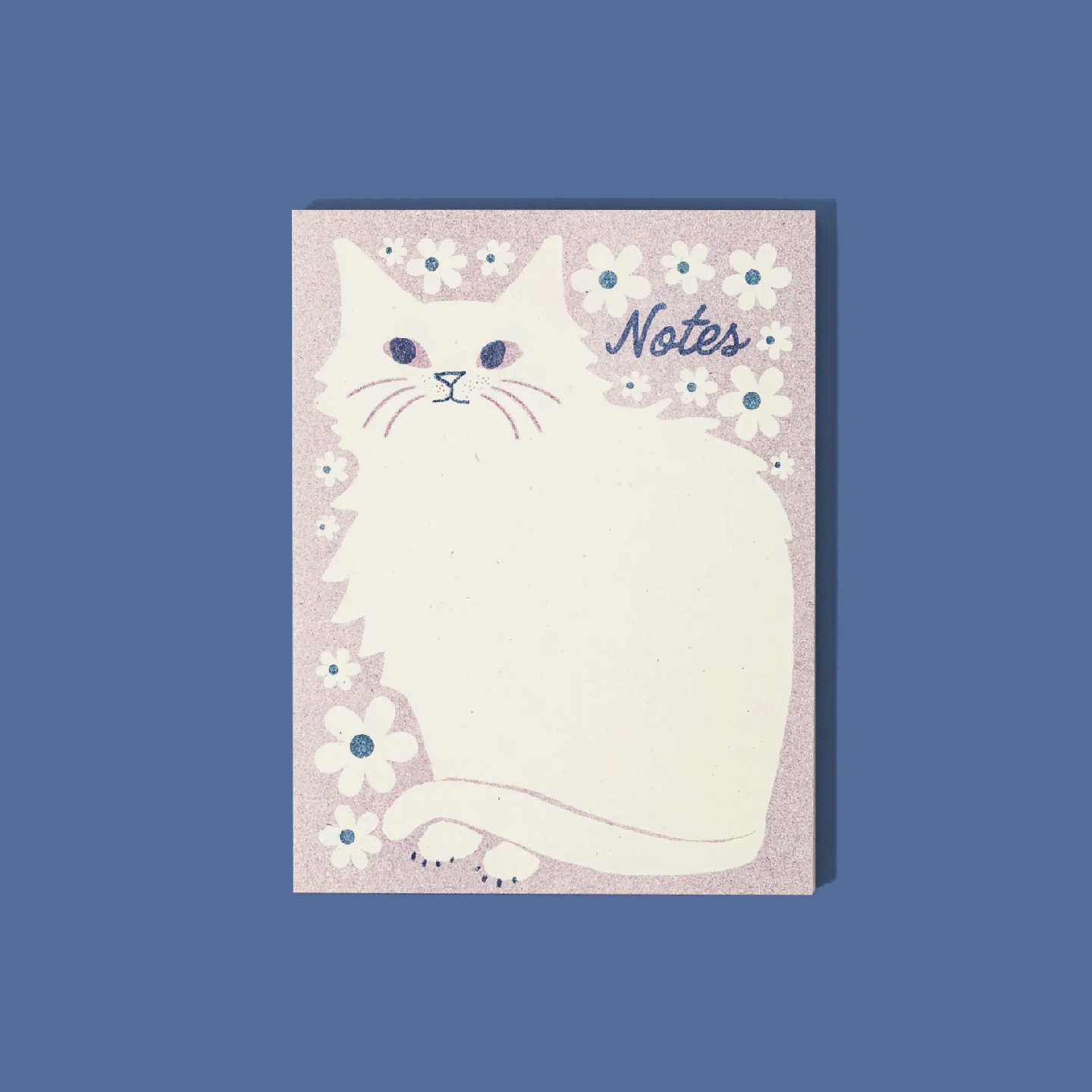 Bromstad Printing Co. - Risograph Notepad 'Floral Cat'