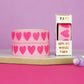 Nutmeg and Arlo Washi Tape - Love Hearts Pink