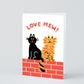 Wrap Wenskaart - 'Love Mew'