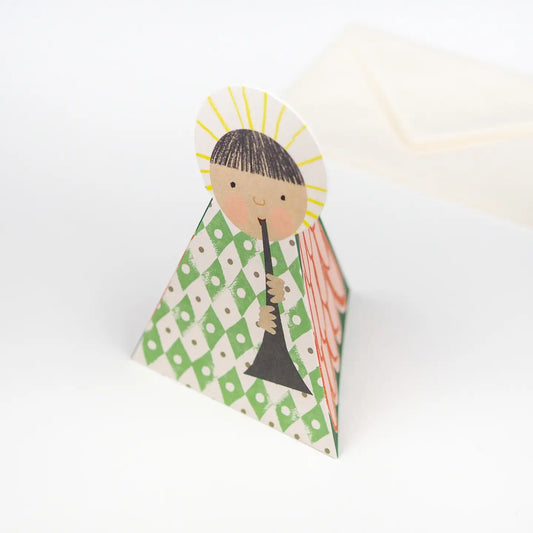 Hadley Kerst Uitklapkaart - Green Angel