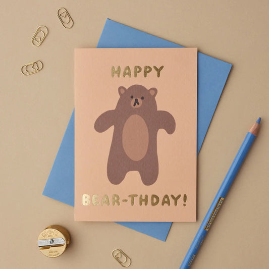 Verjaardagskaart A6 Happy Bear-thday! - Claire Paul
