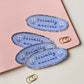 Sticker Holografisch Socially Anxious - Claire Paul