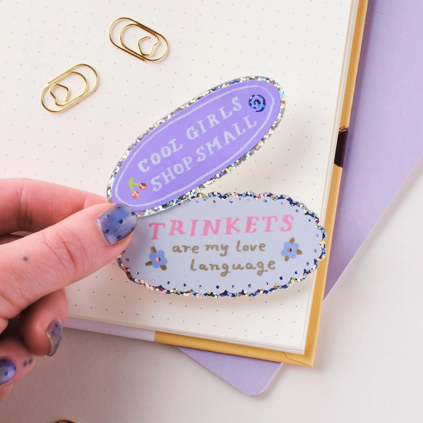 Holografische sticker Cool girls shop small - Claire Paul