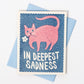 Bromstad Printing Co. - Risograph Rouwkaart 'In Deepest Sadness'